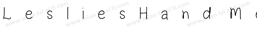 LesliesHand Medium字体转换